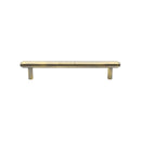 Heritage Brass Cabinet Pull Stepped Design 128mm CTC Antique Brass finish - V4410 128-AT - Choice Handles