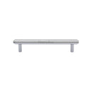 Heritage Brass Cabinet Pull Stepped Design 128mm CTC Polished Chrome finish - V4410 128-PC - Choice Handles