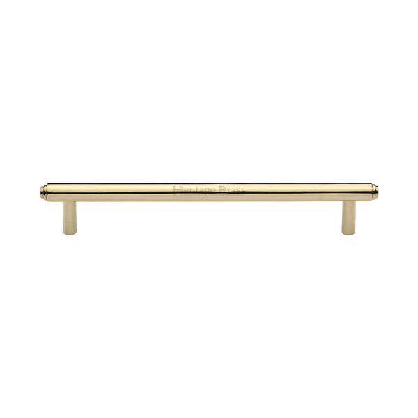 Heritage Brass Cabinet Pull Stepped Design 160mm CTC Polished Brass finish - V4410 160-PB - Choice Handles