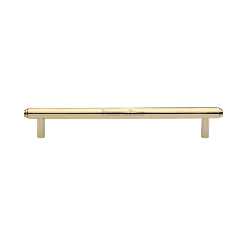 Heritage Brass Cabinet Pull Stepped Design 160mm CTC Polished Brass finish - V4410 160-PB - Choice Handles