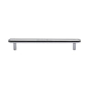 Heritage Brass Cabinet Pull Stepped Design 160mm CTC Polished Chrome finish - V4410 160-PC - Choice Handles