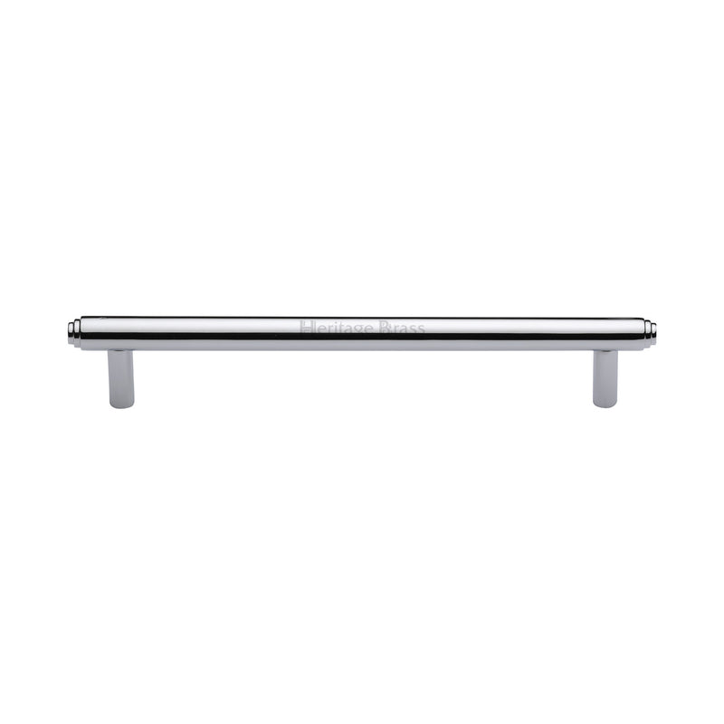 Heritage Brass Cabinet Pull Stepped Design 160mm CTC Polished Chrome finish - V4410 160-PC - Choice Handles