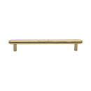 Heritage Brass Cabinet Pull Stepped Design 160mm CTC Satin Brass finish - V4410 160-SB - Choice Handles