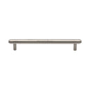 Heritage Brass Cabinet Pull Stepped Design 160mm CTC Satin Nickel finish - V4410 160-SN - Choice Handles