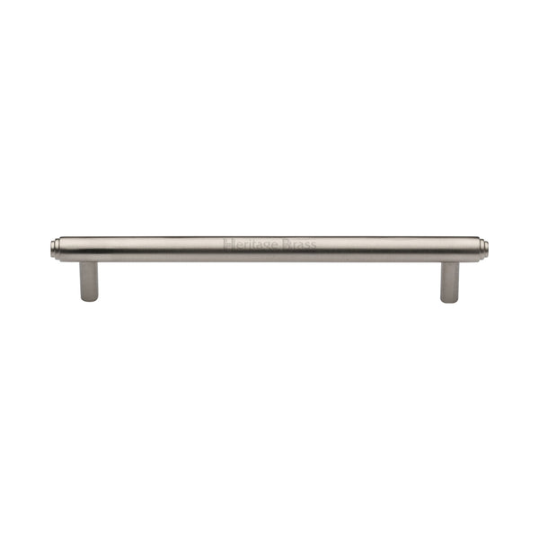Heritage Brass Cabinet Pull Stepped Design 160mm CTC Satin Nickel finish - V4410 160-SN - Choice Handles