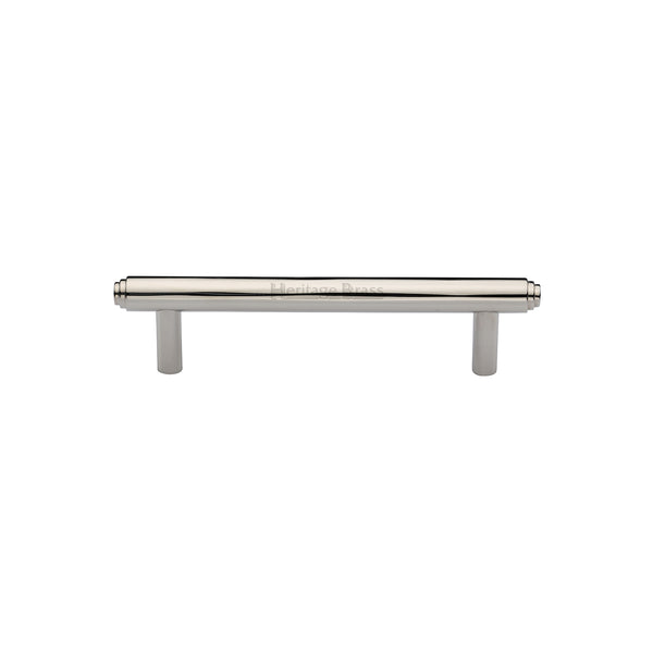 Heritage Brass Cabinet Pull Stepped Design 96mm CTC Polished Nickel finish - V4410 96-PNF - Choice Handles