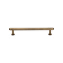Heritage Brass Cabinet Pull Step Design with 16mm Rose 128mm CTC Antique Brass finish - V4411 128-AT - Choice Handles