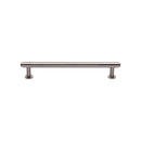 Heritage Brass Cabinet Pull Step Design with 16mm Rose 128mm CTC Satin Nickel finish - V4411 128-SN - Choice Handles