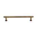 Heritage Brass Cabinet Pull Step Design with 16mm Rose 160mm CTC Antique Brass finish - V4411 160-AT - Choice Handles