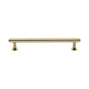 Heritage Brass Cabinet Pull Step Design with 16mm Rose 160mm CTC Polished Brass finish - V4411 160-PB - Choice Handles