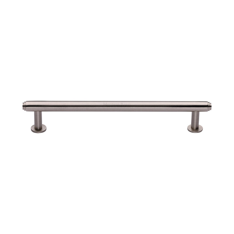Heritage Brass Cabinet Pull Step Design with 16mm Rose 160mm CTC Satin Nickel finish - V4411 160-SN - Choice Handles