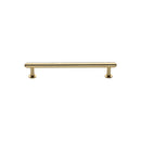 Heritage Brass Cabinet Pull Step Design with 16mm Rose 96mm CTC Polished Brass finish - V4411 96-PB - Choice Handles