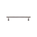 Heritage Brass Cabinet Pull Step Design with 16mm Rose 96mm CTC Polished Nickel finish - V4411 96-PNF - Choice Handles