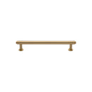 Heritage Brass Cabinet Pull Step Design with 16mm Rose 96mm CTC Satin Brass finish - V4411 96-SB - Choice Handles