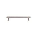 Heritage Brass Cabinet Pull Step Design with 16mm Rose 96mm CTC Satin Nickel finish - V4411 96-SN - Choice Handles