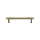 Heritage Brass Cabinet Pull Hexagon Design 128mm CTC Antique Brass finish - V4422 128-AT - Choice Handles