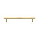 Heritage Brass Cabinet Pull Hexagon Design 160mm CTC Satin Brass finish - V4422 160-SB - Choice Handles