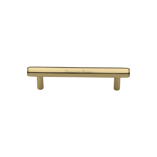 Heritage Brass Cabinet Pull Hexagon Design 96mm CTC Polished Brass finish - V4422 96-PB - Choice Handles