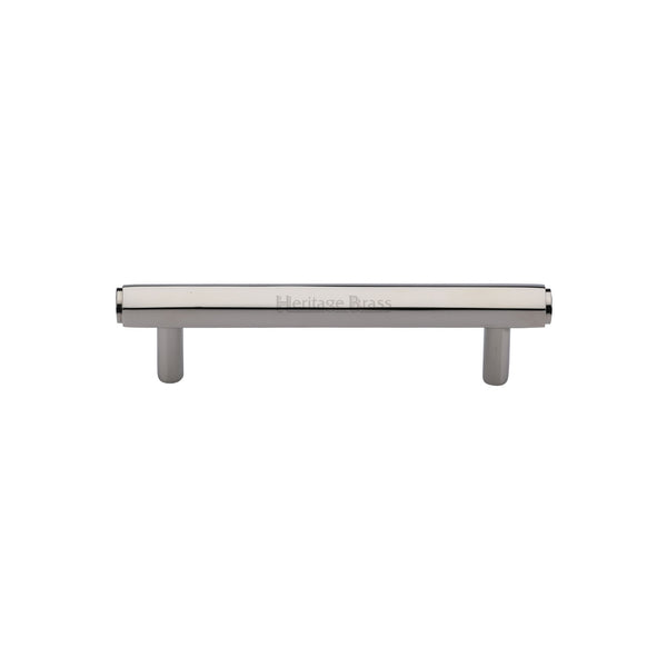 Heritage Brass Cabinet Pull Hexagon Design 96mm CTC Polished Nickel finish - V4422 96-PNF - Choice Handles