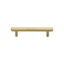 Heritage Brass Cabinet Pull Hexagon Design 96mm CTC Satin Brass finish - V4422 96-SB - Choice Handles