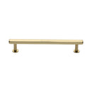 Heritage Brass Cabinet Pull Hexagon Design with 16mm Rose 160mm CTC Polished Brass finish - V4423 160-PB - Choice Handles
