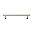Heritage Brass Cabinet Pull Hexagon Design with 16mm Rose 160mm CTC Polished Nickel finish - V4423 160-PNF - Choice Handles