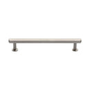 Heritage Brass Cabinet Pull Hexagon Design with 16mm Rose 160mm CTC Satin Nickel finish - V4423 160-SN - Choice Handles