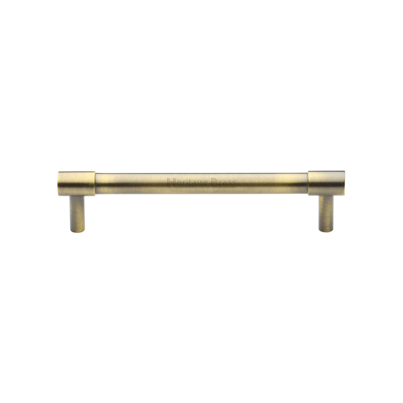 Heritage Brass Cabinet Pull Phoenix Design 128mm CTC Antique Brass finish - V4434 128-AT - Choice Handles