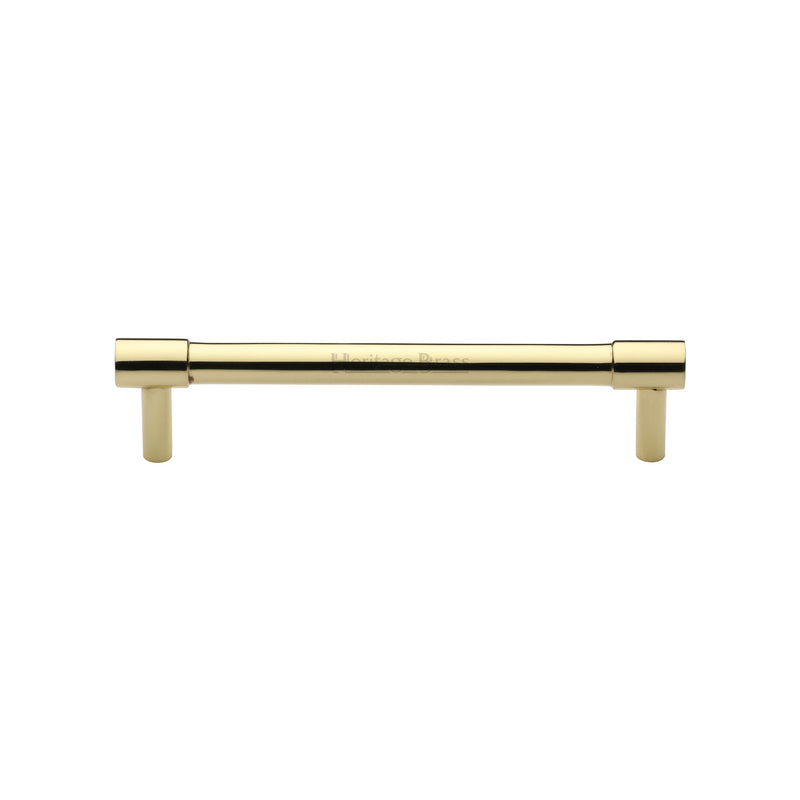Heritage Brass Cabinet Pull Phoenix Design 128mm CTC Polished Brass finish - V4434 128-PB - Choice Handles
