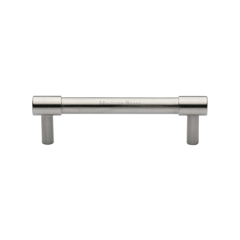 Heritage Brass Cabinet Pull Phoenix Design 96mm CTC Satin Nickel finish - V4434 96-SN - Choice Handles
