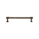 Heritage Brass Cabinet Pull Phoenix Design with 16mm Rose 128mm CTC Antique Brass finish - V4435 128-AT - Choice Handles