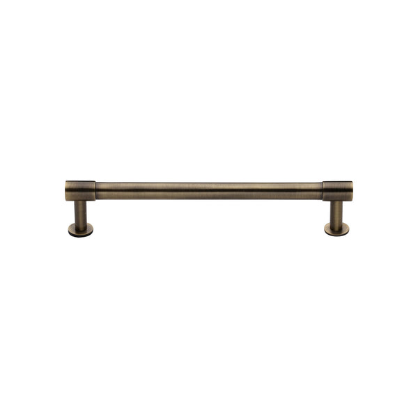 Heritage Brass Cabinet Pull Phoenix Design with 16mm Rose 128mm CTC Antique Brass finish - V4435 128-AT - Choice Handles