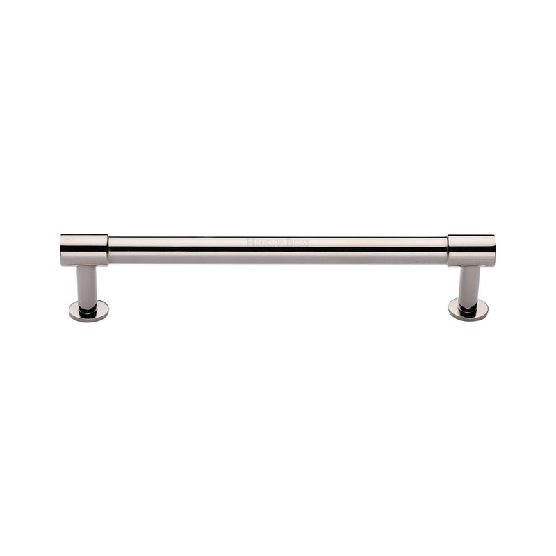 Heritage Brass Cabinet Pull Phoenix Design with 16mm Rose 160mm CTC Polished Nickel finish - V4435 160-PNF - Choice Handles