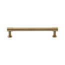 Heritage Brass Cabinet Pull Phoenix Design with 16mm Rose 160mm CTC Satin Brass finish - V4435 160-SB - Choice Handles
