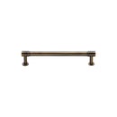Heritage Brass Cabinet Pull Phoenix Design with 16mm Rose 96mm CTC Antique Brass finish - V4435 96-AT - Choice Handles