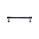 Heritage Brass Cabinet Pull Phoenix Design with 16mm Rose 96mm CTC Polished Chrome finish - V4435 96-PC - Choice Handles