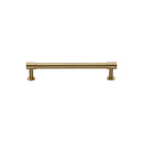 Heritage Brass Cabinet Pull Phoenix Design with 16mm Rose 96mm CTC Satin Brass finish - V4435 96-SB - Choice Handles