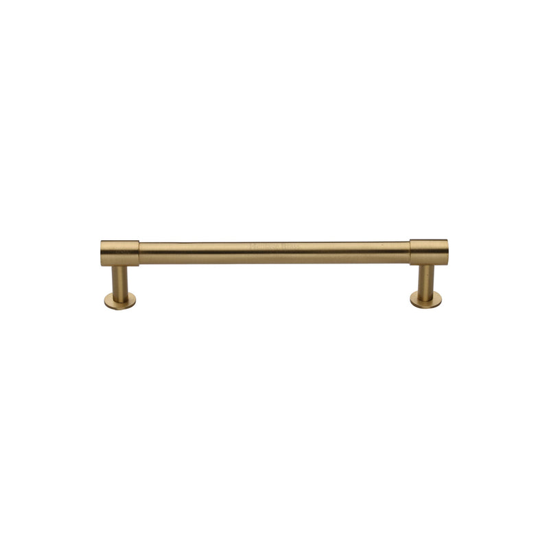 Heritage Brass Cabinet Pull Phoenix Design with 16mm Rose 96mm CTC Satin Brass finish - V4435 96-SB - Choice Handles