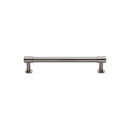 Heritage Brass Cabinet Pull Phoenix Design with 16mm Rose 96mm CTC Satin Nickel finish - V4435 96-SN - Choice Handles