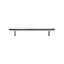 Heritage Brass Cabinet Pull Contour Design 128mm CTC Polished Chrome finish - V4446 128-PC - Choice Handles
