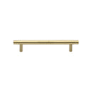 Heritage Brass Cabinet Pull Contour Design 128mm CTC Satin Brass finish - V4446 128-SB - Choice Handles