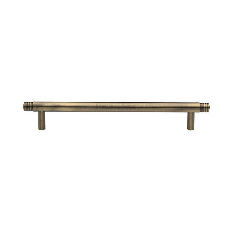 Heritage Brass Cabinet Pull Contour Design 160mm CTC Antique Brass finish - V4446 160-AT - Choice Handles