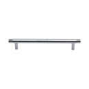 Heritage Brass Cabinet Pull Contour Design 160mm CTC Polished Chrome finish - V4446 160-PC - Choice Handles