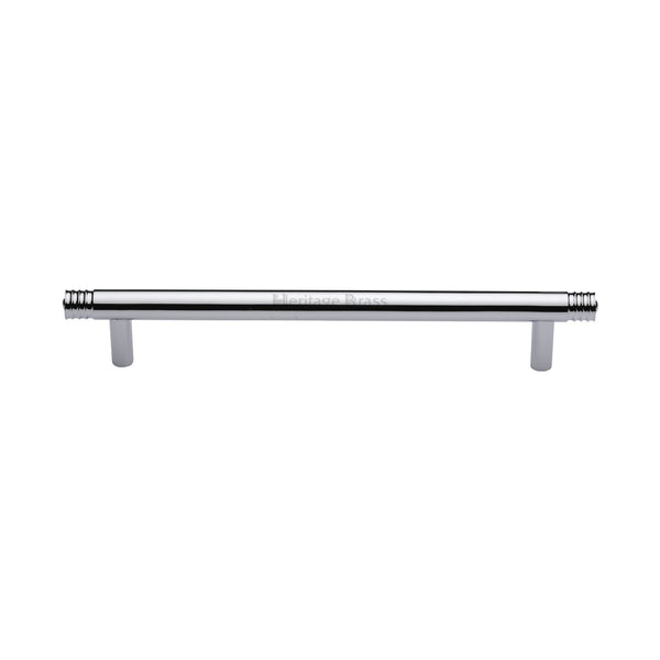 Heritage Brass Cabinet Pull Contour Design 160mm CTC Polished Chrome finish - V4446 160-PC - Choice Handles
