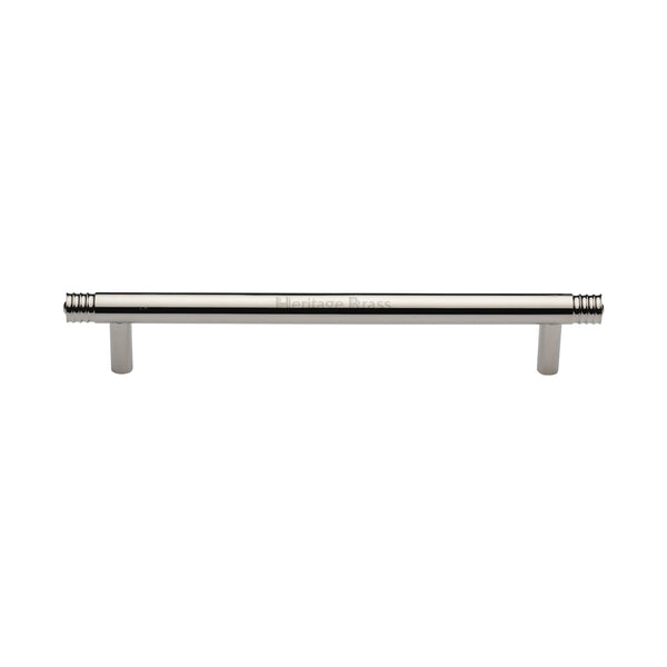 Heritage Brass Cabinet Pull Contour Design 160mm CTC Polished Nickel finish - V4446 160-PNF - Choice Handles