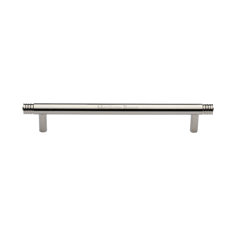 Heritage Brass Cabinet Pull Contour Design 160mm CTC Polished Nickel finish - V4446 160-PNF - Choice Handles
