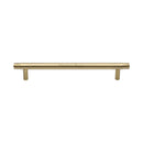 Heritage Brass Cabinet Pull Contour Design 160mm CTC Satin Brass finish - V4446 160-SB - Choice Handles