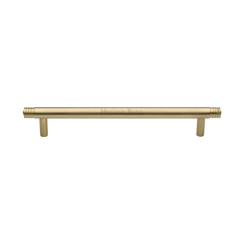 Heritage Brass Cabinet Pull Contour Design 160mm CTC Satin Brass finish - V4446 160-SB - Choice Handles