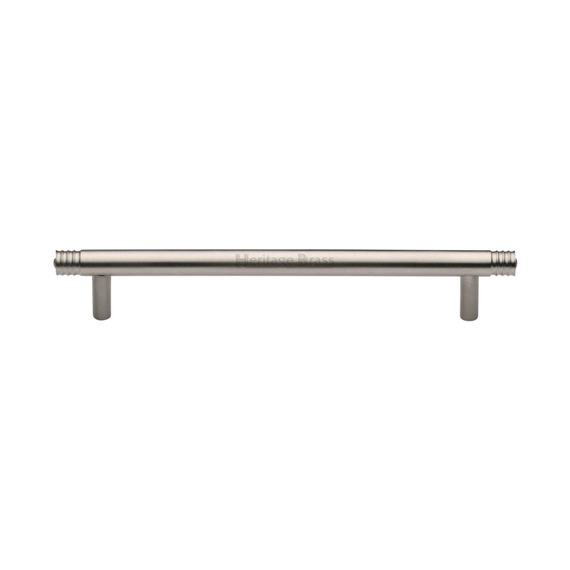 Heritage Brass Cabinet Pull Contour Design 160mm CTC Satin Nickel finish - V4446 160-SN - Choice Handles