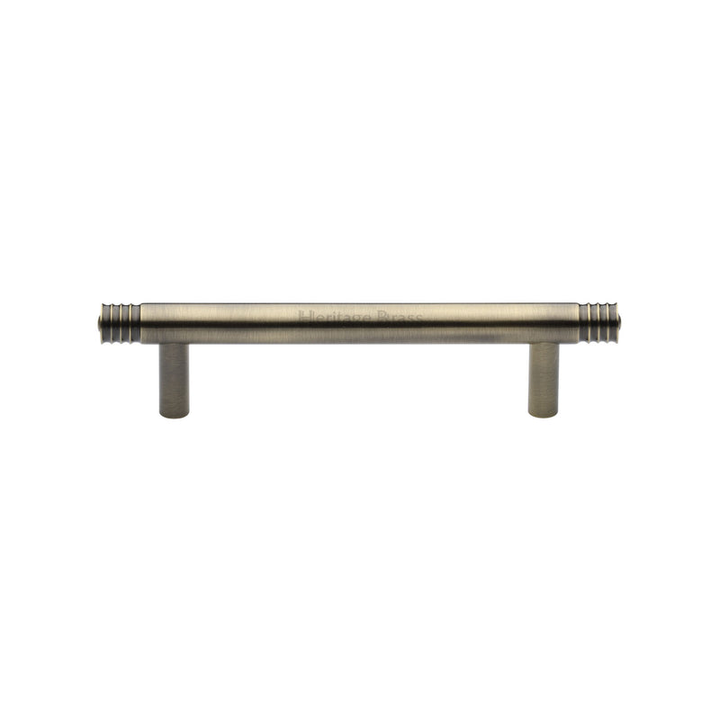 Heritage Brass Cabinet Pull Contour Design 96mm CTC Antique Brass finish - V4446 96-AT - Choice Handles